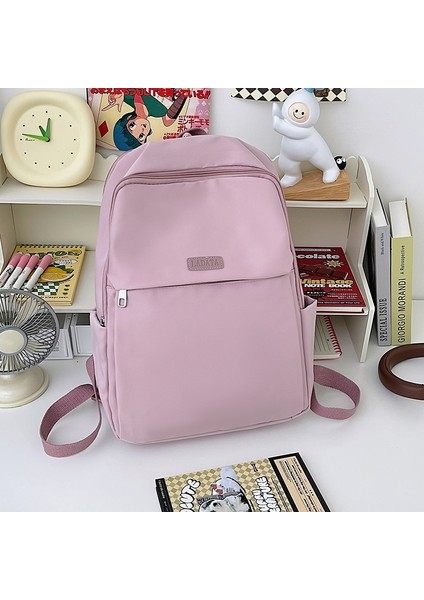 Basit Sırt Çantası 14 Inç Bilgisayar Çantası, Bayan Lise Öğrencileri Için Çok Yönlü Gündelik Sırt Çantası (Yurt Dışından)