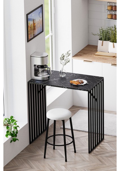 Prag Bar Taburesi , Mutfak Taburesi, Balkon, Bahçe Taburesi, Sandalyesi - Krem Kumaş