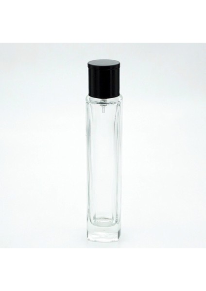 20 Adet Boş Cam Parfüm Şişe, 50 Ml, Ince Uzun Kare Model, Şeffaf