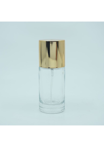 12 Adet Boş Cam Parfüm Silindir Şişe, 20 Ml, Silindir, Şeffaf