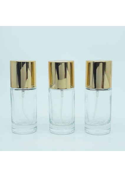 12 Adet Boş Cam Parfüm Silindir Şişe, 20 Ml, Silindir, Şeffaf modelleri