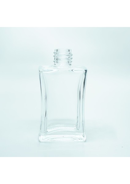 25 Adet Boş Cam Parfüm Şişe, 30 Ml, Içbükey Model, Şeffaf, Metal Valf Ve Kapak