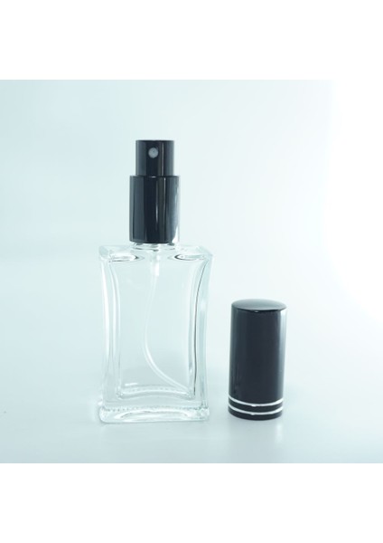 25 Adet Boş Cam Parfüm Şişe, 30 Ml, Içbükey Model, Şeffaf, Metal Valf Ve Kapak fiyatları