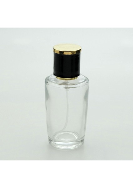 20 Adet Boş Cam Parfüm Şişe, 50 Ml, Konik Silindir Model, Şeffaf modelleri