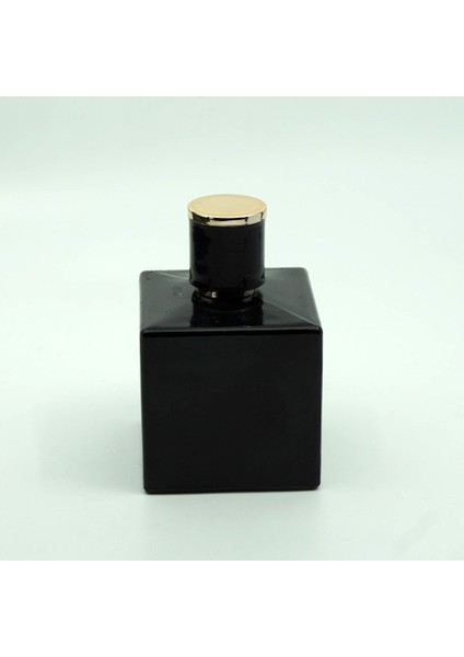 20 Adet Boş Cam Parfüm Şişe, 100 Ml, Küp Mia Model, Siyah