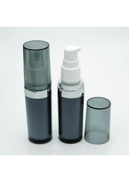 25 Adet Boş Akrilik Losyon Ambalajı, 30 Ml, Silindir Model, Özel Gri