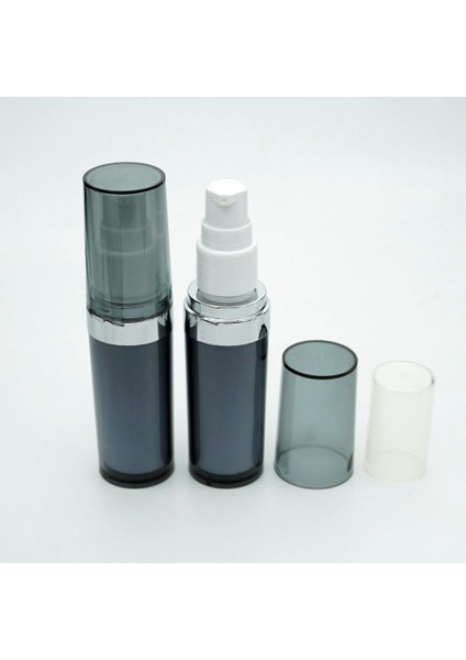 25 Adet Boş Akrilik Losyon Ambalajı, 30 Ml, Silindir Model, Özel Gri