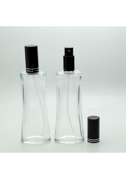 20 Adet Boş Cam Parfüm Şişe, 100 Ml, Eyfel Model, Şeffaf, Metal Valf Ve Kapak fırsatları