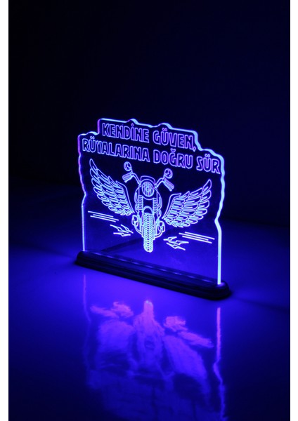 Rider LED Lamba / Gece Lambası Chopper / Motosiklet Dekoratif Aydınlatma / Kendine Güven Işıklı / Moto Ambians Işığı modelleri