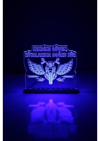 Rider LED Lamba / Gece Lambası Chopper / Motosiklet Dekoratif Aydınlatma / Kendine Güven Işıklı / Moto Ambians Işığı indirimleri