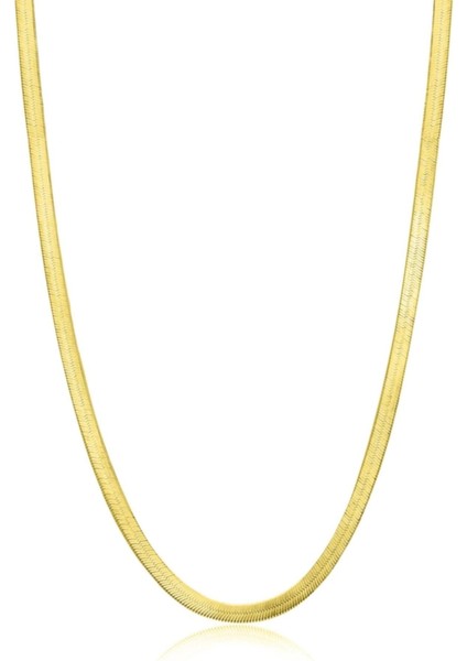 Inci 40CM Kadın Gümüş Zincir 2/3/4/5/6/7mm 925 Italyan Yassı Altın/silver/rose Kaplama Özel Ezme Ko