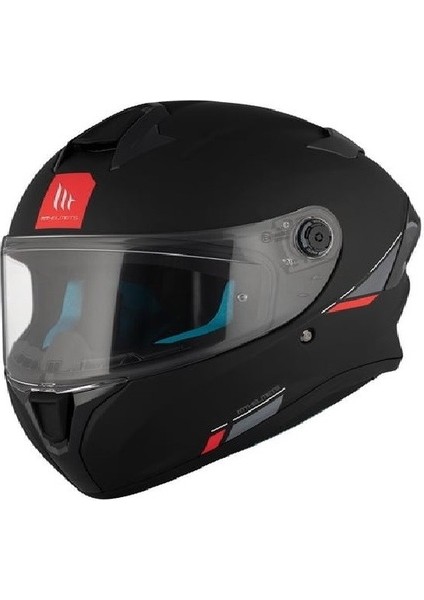 mt Helmets Targo S Black Matt Solid A1 Motosiklet Kaskı