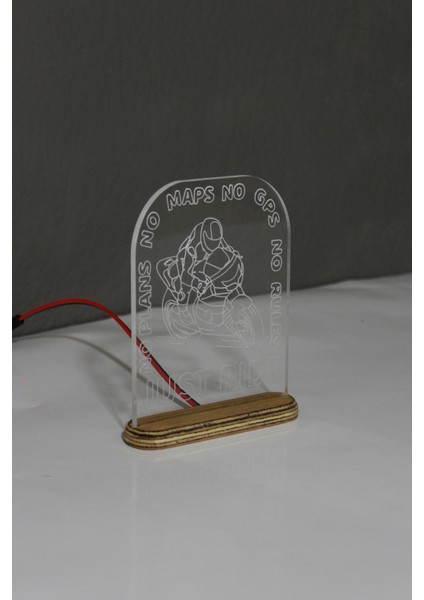 Just Ride LED Lamba / Gece Lambası Racing / Motosiklet Dekoratif Aydınlatma / Rider LED Işıklı / Moto Ambians Işığı fiyatları