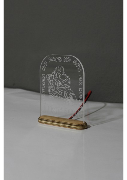 Just Ride LED Lamba / Gece Lambası Racing / Motosiklet Dekoratif Aydınlatma / Rider LED Işıklı / Moto Ambians Işığı fırsatları