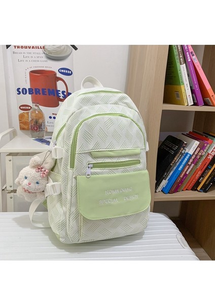 Okul Çantası Öğrenci Büyük Kapasiteli Geniş Omuz Askılı Sırt Çantası Ilkokul Öğrencisi Basit Hafif Sırt Çantası (Yurt Dışından)