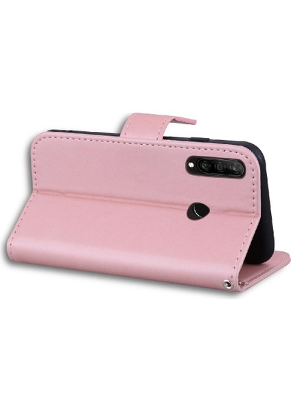 Huawei P30 Lite Için Flip Case Basit Iş Deri Kılıf Darbeye (Yurt Dışından)