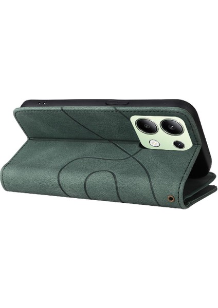 Kart Yuvası Standı Kickstand Iki Renkli Xiaomi Redmi Not 13 4g Için Kılıf (Yurt Dışından)