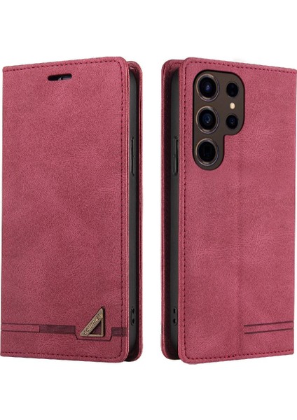 Samsung Galaxy S24 Için Kılıf Ultra Premium Deri Iki Kart Yuvaları Prim (Yurt Dışından) modelleri