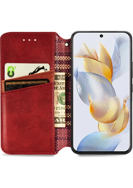 Huawei Onur Için Kılıf 90 5g Cüzdan Fonksiyonu Zarif Iş Moda (Yurt Dışından)