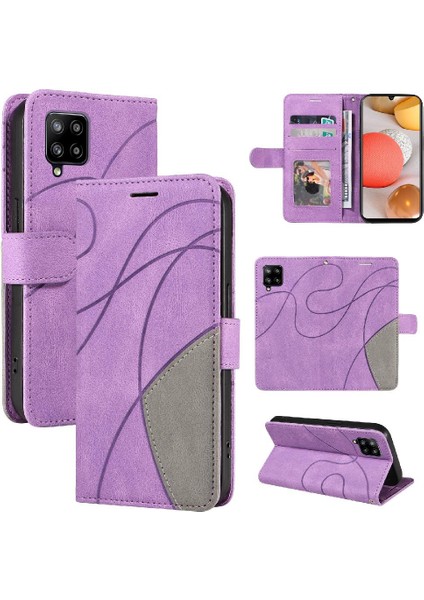 Kart Yuvası Standı ile Samsung Galaxy Case 5g Için Kılıf Pu Deri Flip Folio (Yurt Dışından)
