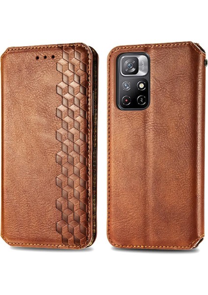 Xıaomı Redmi Not 11 Için Kılıf Cüzdan Fonksiyonu Kapak Çevirin Moda Tasarımı (Yurt Dışından)