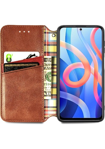Xıaomı Redmi Not 11 Için Kılıf Cüzdan Fonksiyonu Kapak Çevirin Moda Tasarımı (Yurt Dışından)