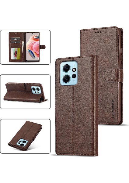 Xiaomi Redmi NOTE12 4g Için Tutucu ile Buzağı Doku Yatay Çevirme (Yurt Dışından)