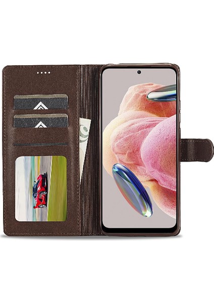 Xiaomi Redmi NOTE12 4g Için Tutucu ile Buzağı Doku Yatay Çevirme (Yurt Dışından)
