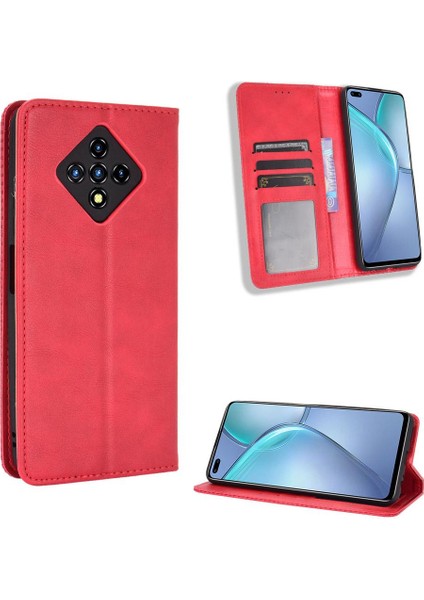 Infinix Sıfır 8 Cüzdan Manyetik Kapatma Pu Deri Için Kılıf (Yurt Dışından)