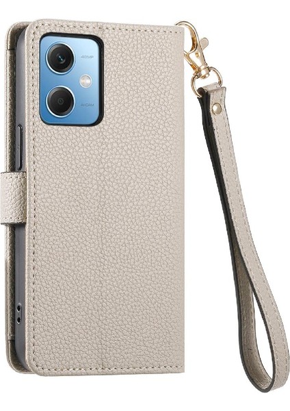 Redmi Not 12 Için Kılıf 5g Kordon Deri Kılıf Cüzdan Fermuar Aşk (Yurt Dışından)
