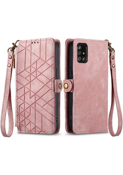 Samsung Galaxy A51 5g Için Flip Case Cüzdan Kapak Çevirin Deri Kılıf Basit (Yurt Dışından)