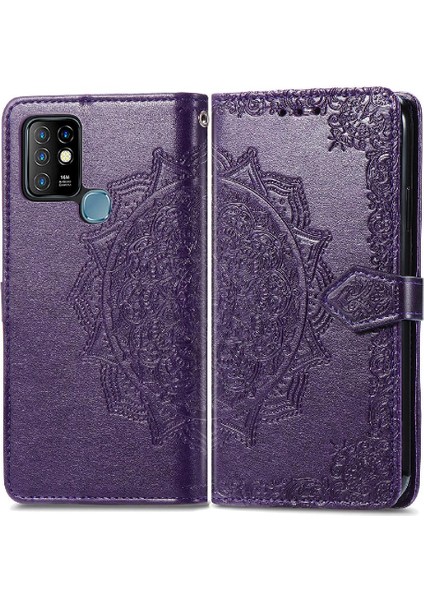 Infinix Sıcak 10 Basit Iş Darbeye Deri Çanta Flip Case (Yurt Dışından)