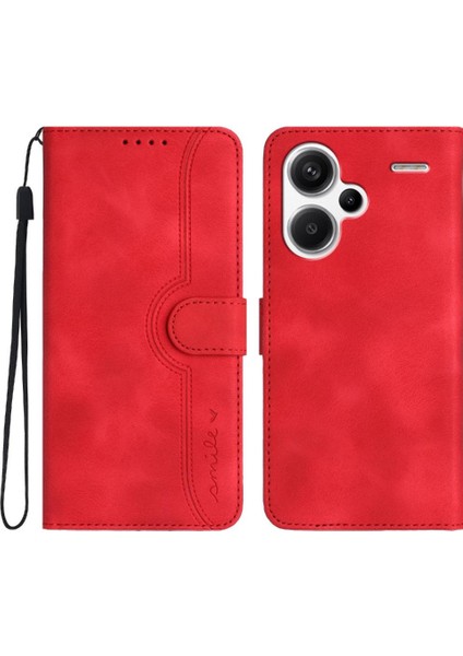 Xiaomi Redmi Not 13 Pro Artı Kılıf Dahili Mıknatıs Kapak ile Uyumlu (Yurt Dışından)