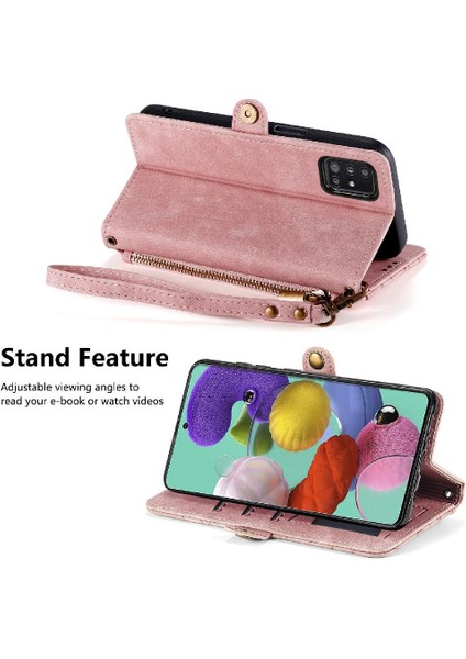 Samsung Galaxy A51 5g Için Flip Case Cüzdan Kapak Çevirin Deri Kılıf Basit (Yurt Dışından) indirimleri