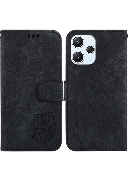 Xiaomi Redmi 12 4g Için Kılıf Cüzdan Kılıf Flip Folio Kart Cep Kabartmalı (Yurt Dışından)
