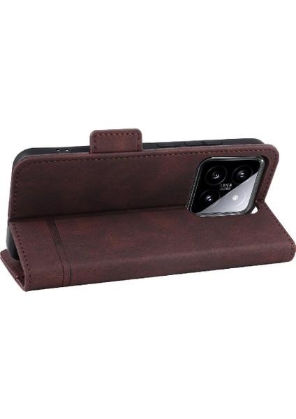 Xiaomi 14 Için Kılıf Koruyucu Kapak Deri Kart ile Folio Flip Case (Yurt Dışından) fiyatları