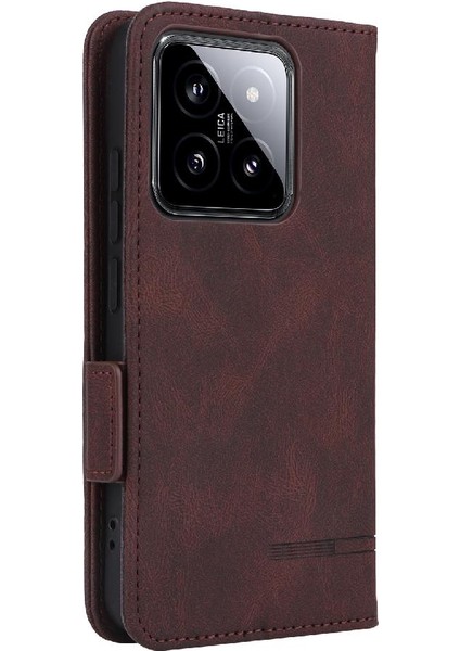 Xiaomi 14 Için Kılıf Koruyucu Kapak Deri Kart ile Folio Flip Case (Yurt Dışından) fırsatları