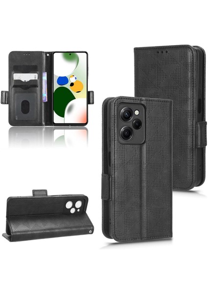 Xiaomi Poco X5 Pro 5g Için Kılıf Cüzdan Pu Deri 3 Kart Tutucu Kapak Çevirin (Yurt Dışından)