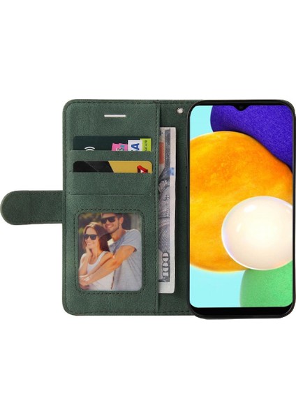 Samsung Galaxy A03S Pu Deri Flip Folio Kılıf Kickstand ile (Yurt Dışından)
