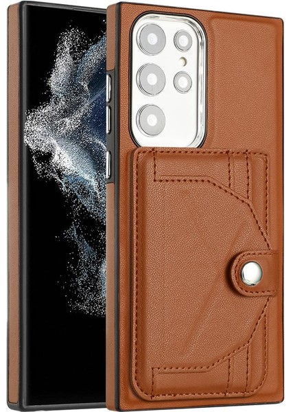 Samsung Galaxy S23 Ultra 5g Premium Pu Deri Kickstand Kapak (Yurt Dışından)