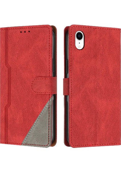 Iphone iphone Xr Manyetik Kapatma Handy Standı Cüzdan Pu Deri Kılıf (Yurt Dışından)
