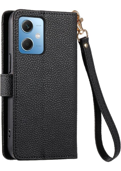 Redmi Not 12 Için Kılıf 5g Kordon Deri Kılıf Cüzdan Fermuar Aşk (Yurt Dışından)