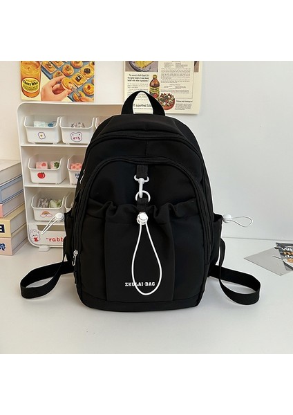 Yakışıklı Üniversite Öğrencisi Grubu Sırt Çantası 2024 Kadın Kore Tarzı Moda Büyük Kapasiteli Okul Çantası Kolej Kadın Gündelik Sırt Çantası (Yurt Dışından)