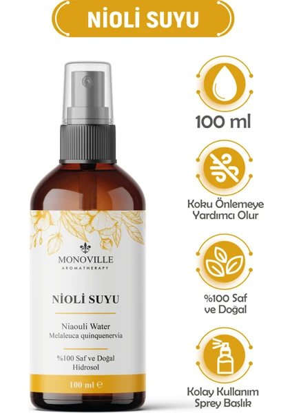 Nioli Suyu Cilt Toniği ve Çamaşır Spreyi 100 ml (Niaouli Water)