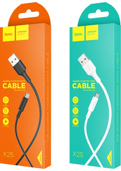 1m Soarer Mikro USB Veri Aktarımlı Şarj Kablosu (Yurt Dışından)