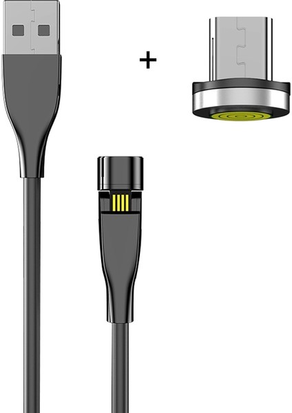 Samsung Huawei Xiaomi İçin 1m Manyetik Mikro USB Veri Senkronizasyon Şarj Kablosu (Yurt Dışından)