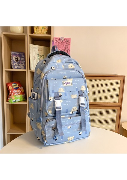Ilkokul Kızları Için Okul Çantaları, Sevimli Karikatür Yük Azaltıcı Sırt Çantaları, Ortaokul Öğrencileri, Erkekler Için Geniş Kapasiteli Sırt Çantaları (Yurt Dışından)