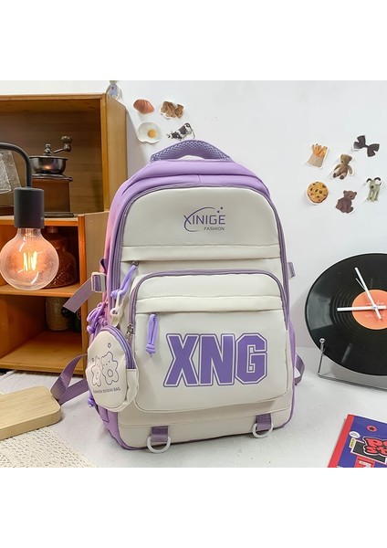 Öğrenci Bozuk Para Cüzdanı Sırt Çantası Büyük Kapasiteli Ortaokul Öğrenci Sırt Çantası (Yurt Dışından)