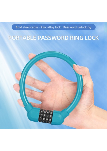 Siyah Stil Bisiklet Için 4 Haneli Kombinasyonlu Zincir Kilidi - Hırsızlığa Karşı Güvenlik (Yurt Dışından) fırsatları