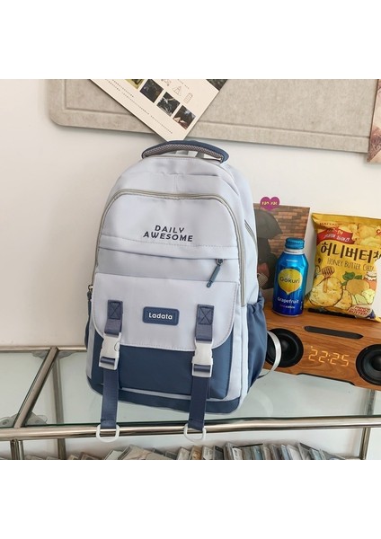 Kadınlar Için Okul Çantası, Hafif ve Sade, Ortaokul Öğrencileri Için Geniş Kapasiteli Sırt Çantası, Lise Öğrencileri Için Sırt Çantası, Erkekler Için Seyahat Çantası (Yurt Dışından)